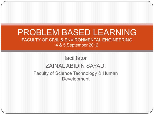 Problem Based Learning | PPT