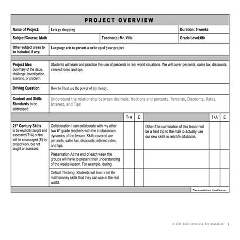 Pbl lets go shopping