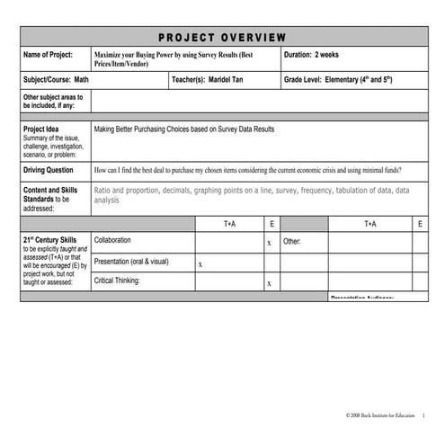 Project Planner (MT)