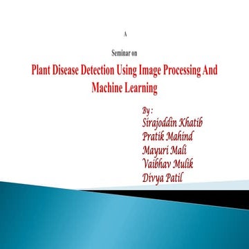 Plant Disease Detection Technique Using Image Processing and machine ...