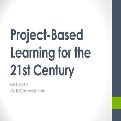 Project Based Learning | PPT