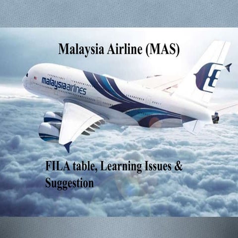PBL Case Study: Malaysia Airlines (MAS) | PPTX