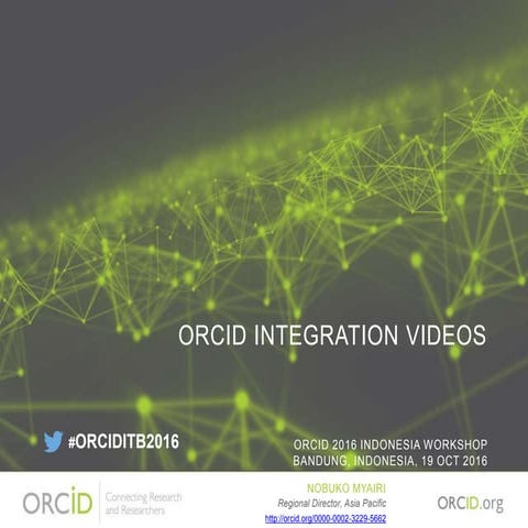 ORCID Integration Videos