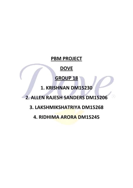 Brand Equity of Dove