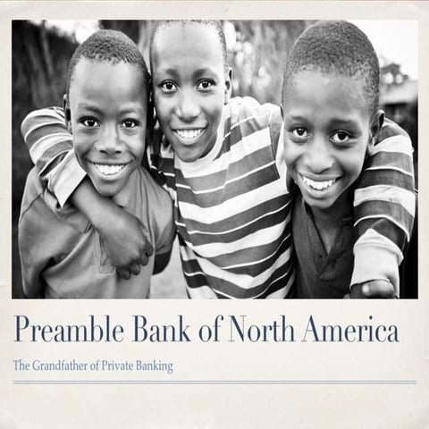 PREAMBLE BANK OF NORTH AMERICA 