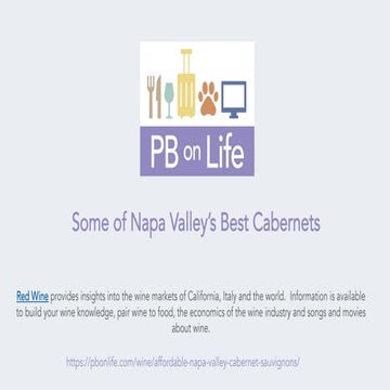 Some of Napa Valley's Best Cabernets