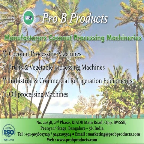 Coconut Processing Machines