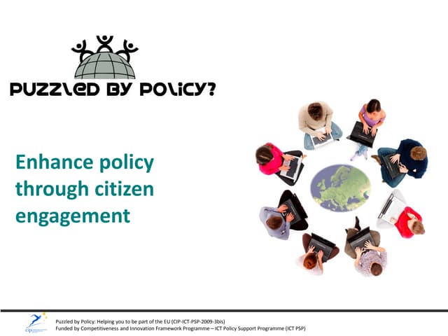 Puzzled by Policy - eParticipation in Europe