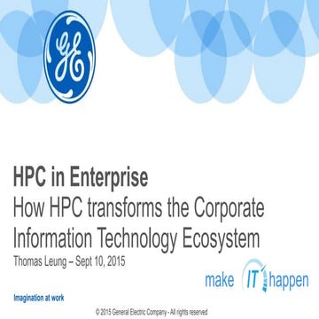 How HPC Transforms the Corporate Information Technology Ecosystem