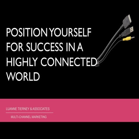 Position yourself for Success in a Connected World- 12 Tips