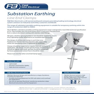 P&B Weir Portable Earthing - Line E...