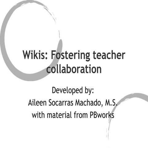 PBwiki+Presentation+ECA