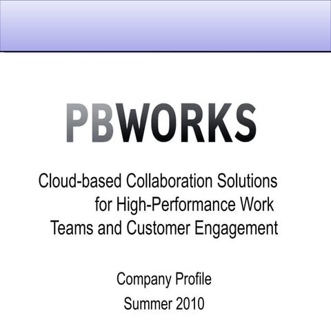 PBworks Overview
