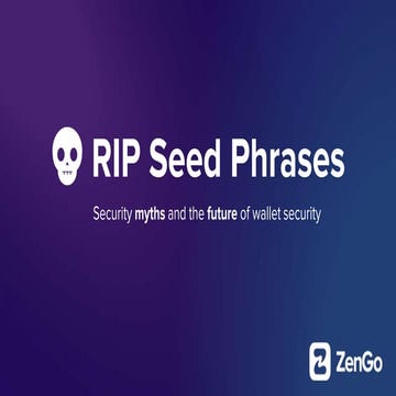 RIP seed phrases - the death and future of crypto wallets