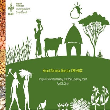 ICRISAT Governing Board 2019 PC meeting: CRP-GLDC:  Progress so far 2018-19 b...
