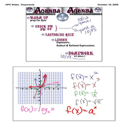 HPC Notes - Exponents - 10/19