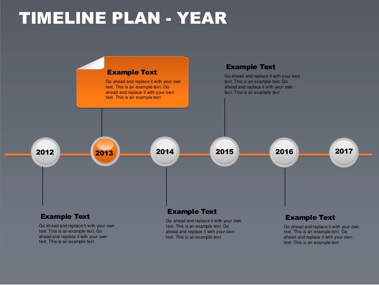 timeline plan year free powerpoint charts