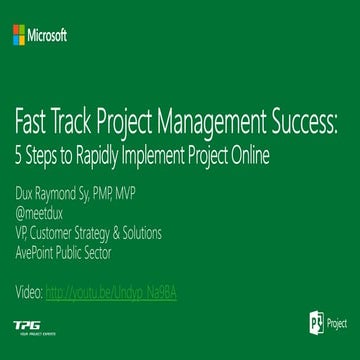 5 Steps to Rapidly Implement Project Online