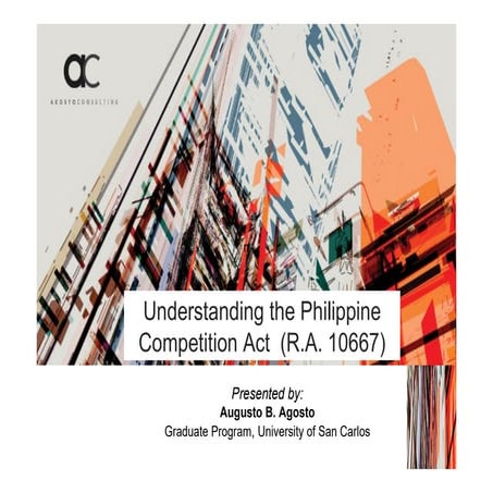 Understanding Philippine Competition Law