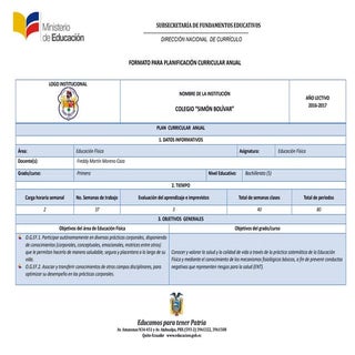 PCA.-Planificación Curricular Anual...