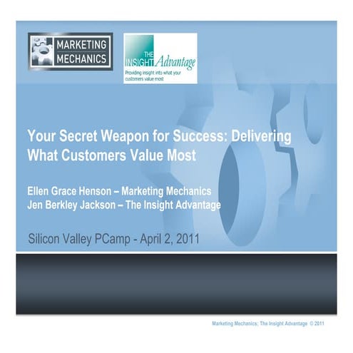 Your Secret Weapon for Success: Delivering What Customers Value Most 