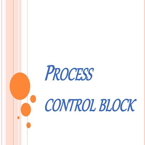 process control blockPcb