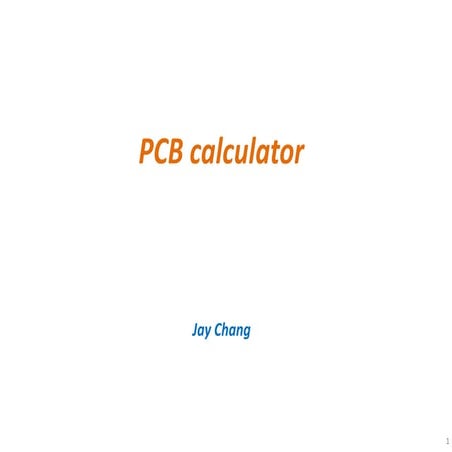 Pcb calculator