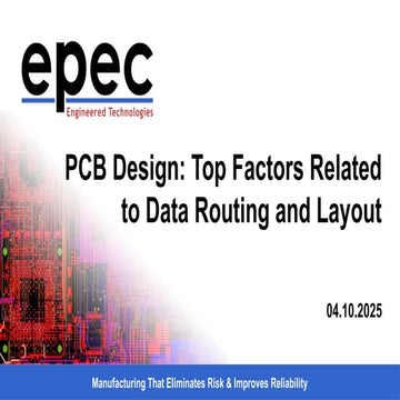 PCB Design - Top Factors Related to Data Routing and Layout