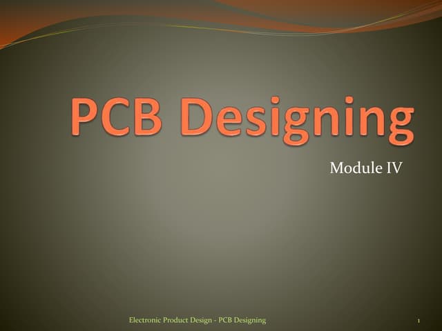 Printed board circuit design (Pcb) PPT | PPTX