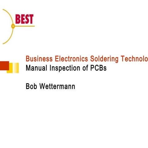 Manual PCB inspection
