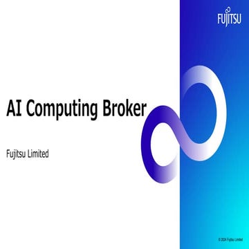 PCCC24（第24回PCクラスタシンポジウム）：富士通株式会社 テーマ２「AI処理におけるGPUの演算効率を高めるミドルウェア技術『AI Computi...