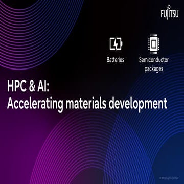 PCCC25（設立25年記念PCクラスタシンポジウム）：富士通株式会社 テーマ１「HPC&AI: Accelerating material develo...