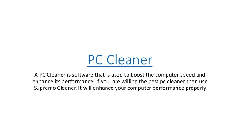 best pc cleaner