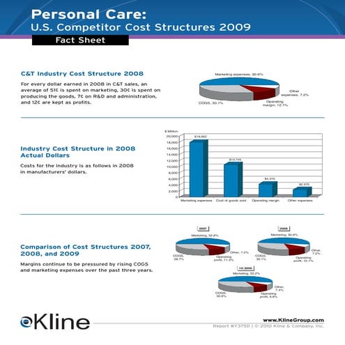 Personal Care 2009 US Competitor Cost Structures - Fact sheet