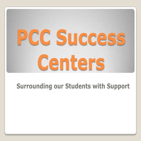 PCC Success Centers 
