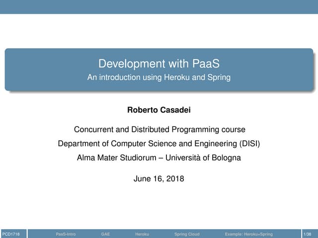 Introduction to cloud-native application development: with Heroku and Spring ...
