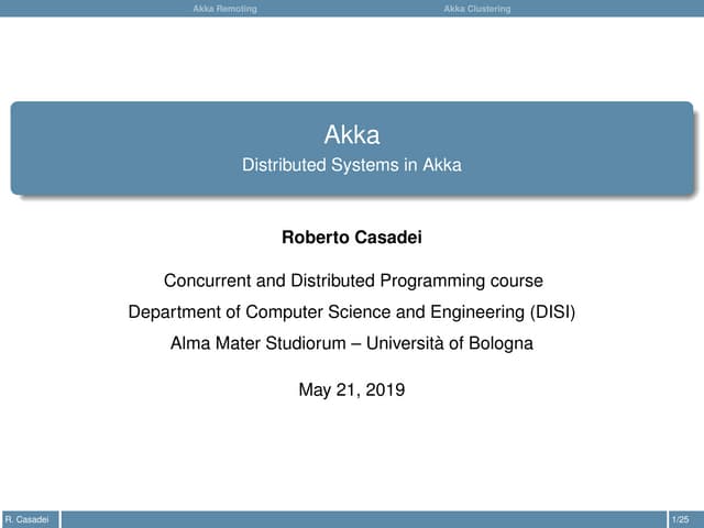 Akka Remoting and Clustering: an Introduction