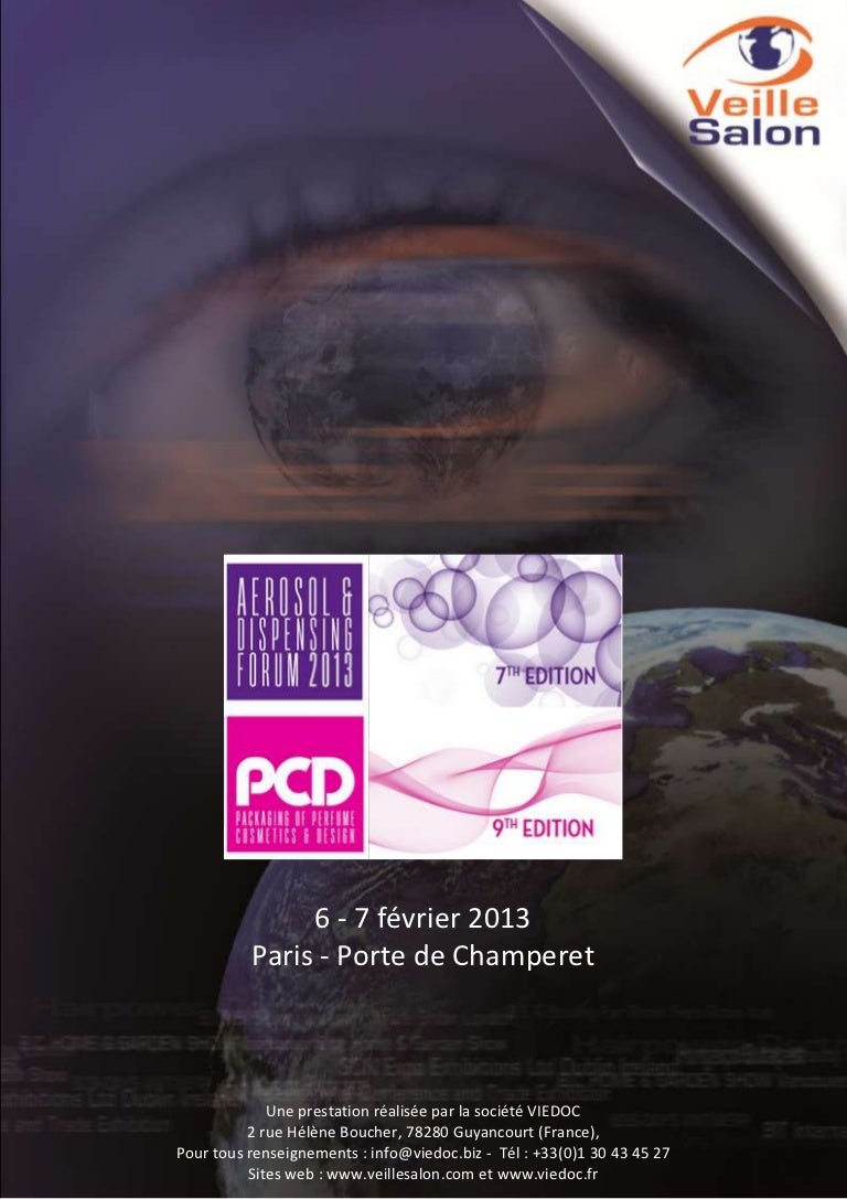 Pcd Congress Aerosol Dispensing Forum 2013