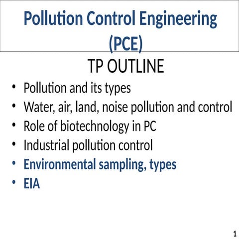 Pollution Control Engineering presentation .pptx