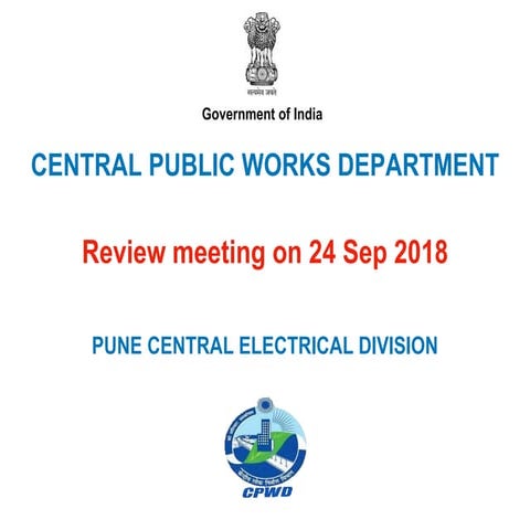 CPWD Annual Budget Meet Division Pune.pptx