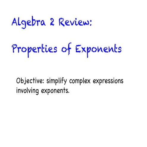 Pc Exponent Properties | PDF