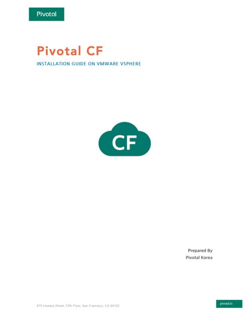 PCF installation guide