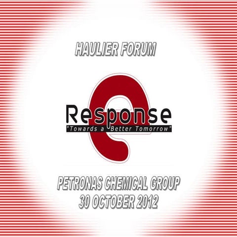 PCGB Haulier Forum (E-Response Presentation)