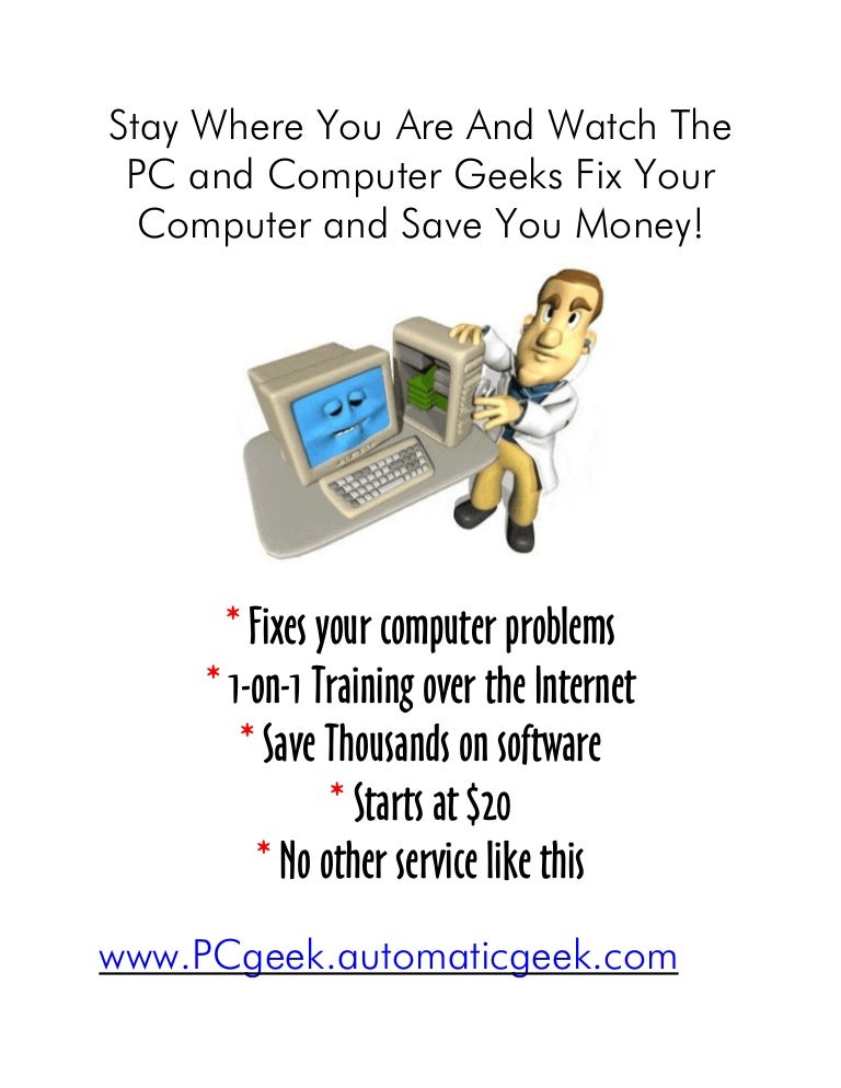 Pc Geeks, Computer Geeks, And The Geek Squad