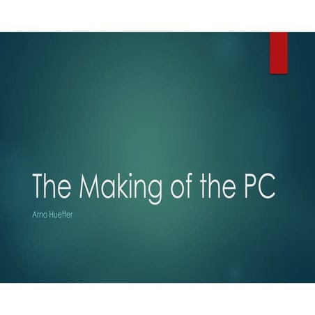 The History of the PC