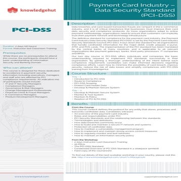 PCI DSS brochure