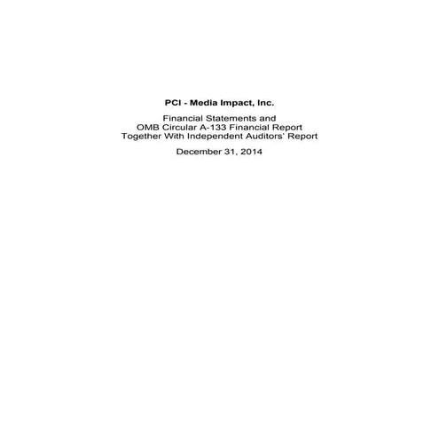 Pci media impact 12-31-2014 a-133 financial statements [final]