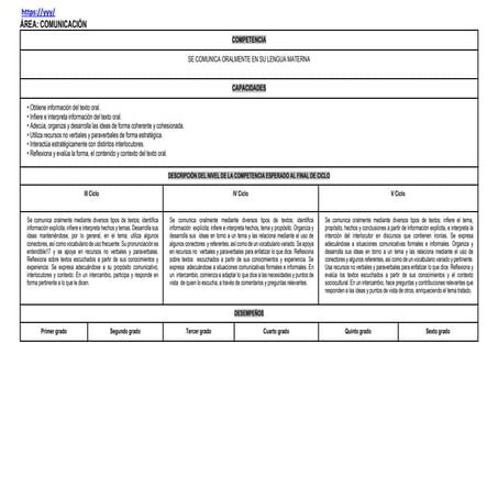 PROGRAMACION CURRICULAR DE EDUCACION PRIMARIA 20224