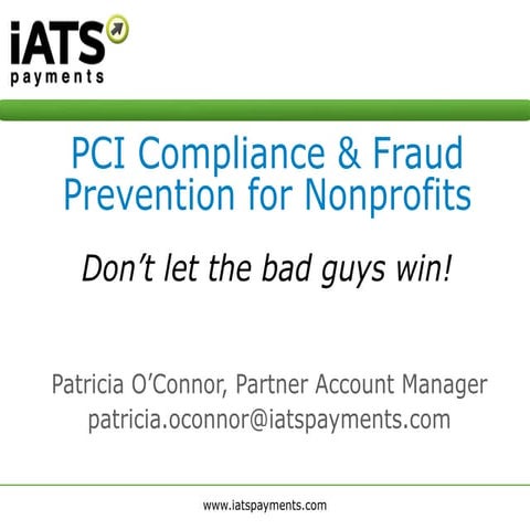 PCI compliance and fraud prevention for non profits