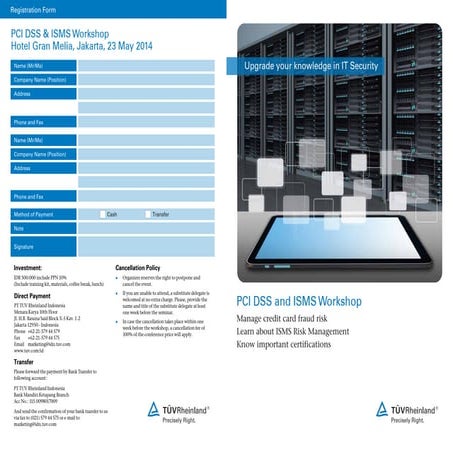 Pci dss and isms workshop